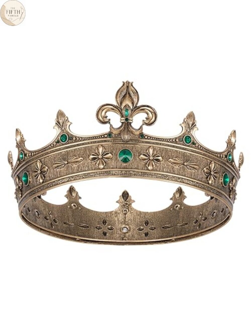 SWEETV Medieval King Crown Crystal Costume Headwear for Men